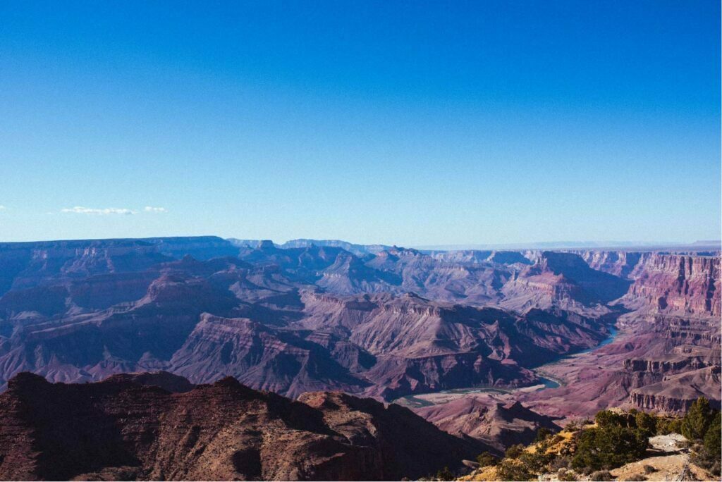 Arizona's Grand Canyon with Colorado River from the Skeleton Point Viewpoint