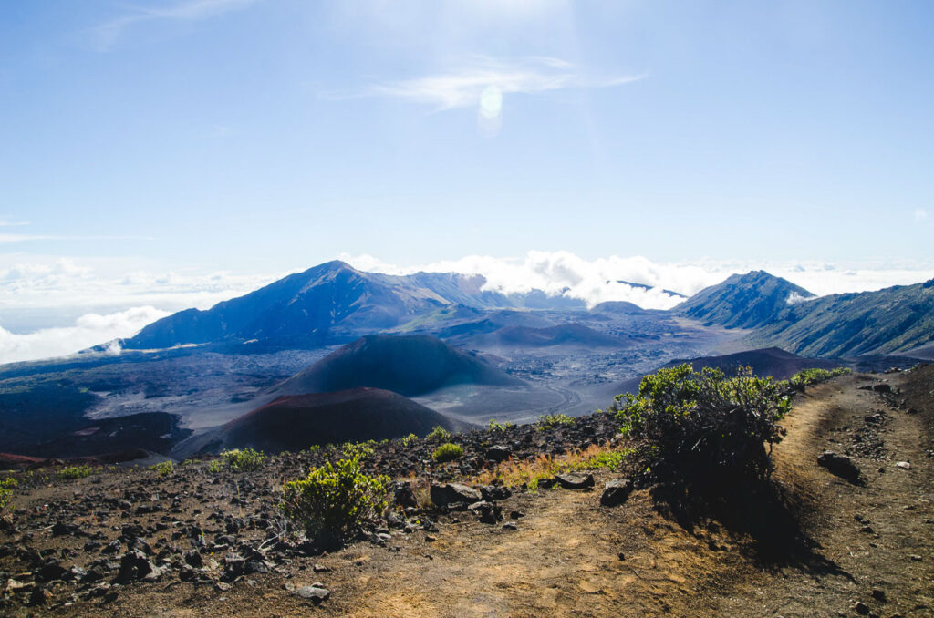views on the Haleakala trail