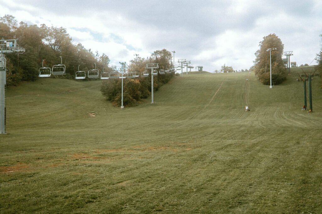 Ski Lift at Earl Bales Park near the dog park