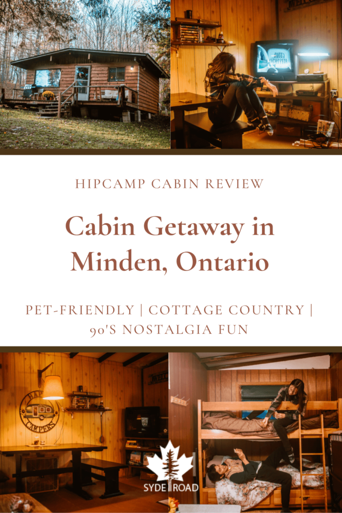 Rustic Cozy Cabin in Minden Hills - A Hipcamp Find. Pinterest Pin 5